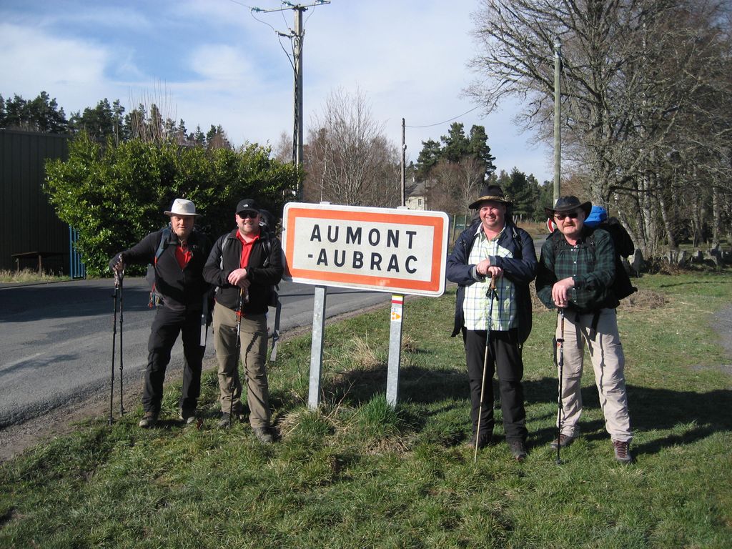 Pilgerfreunde in Aumont-Aubrac