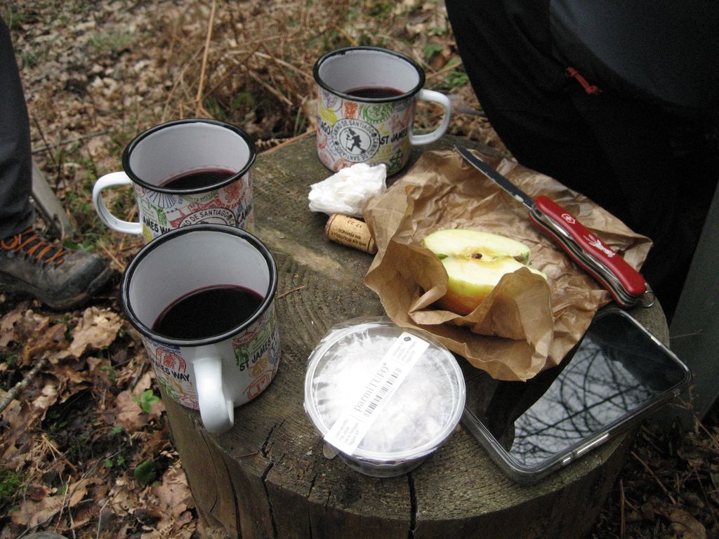 Pilgerpause im Ardennenwald